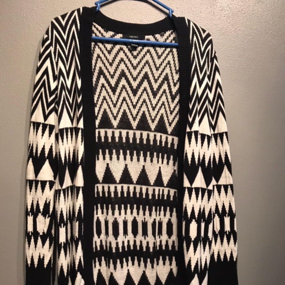 Aztec pattern cardigan